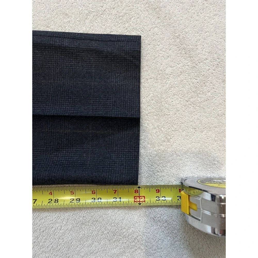 J. Crew Ludlow Slim Wool‎ Glen Check Navy Blue Dress Pants Men's 35x32 Trousers